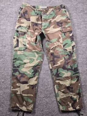 Propper International Woodland Camo Double Knee Cargo Combat Trousers Large Reg